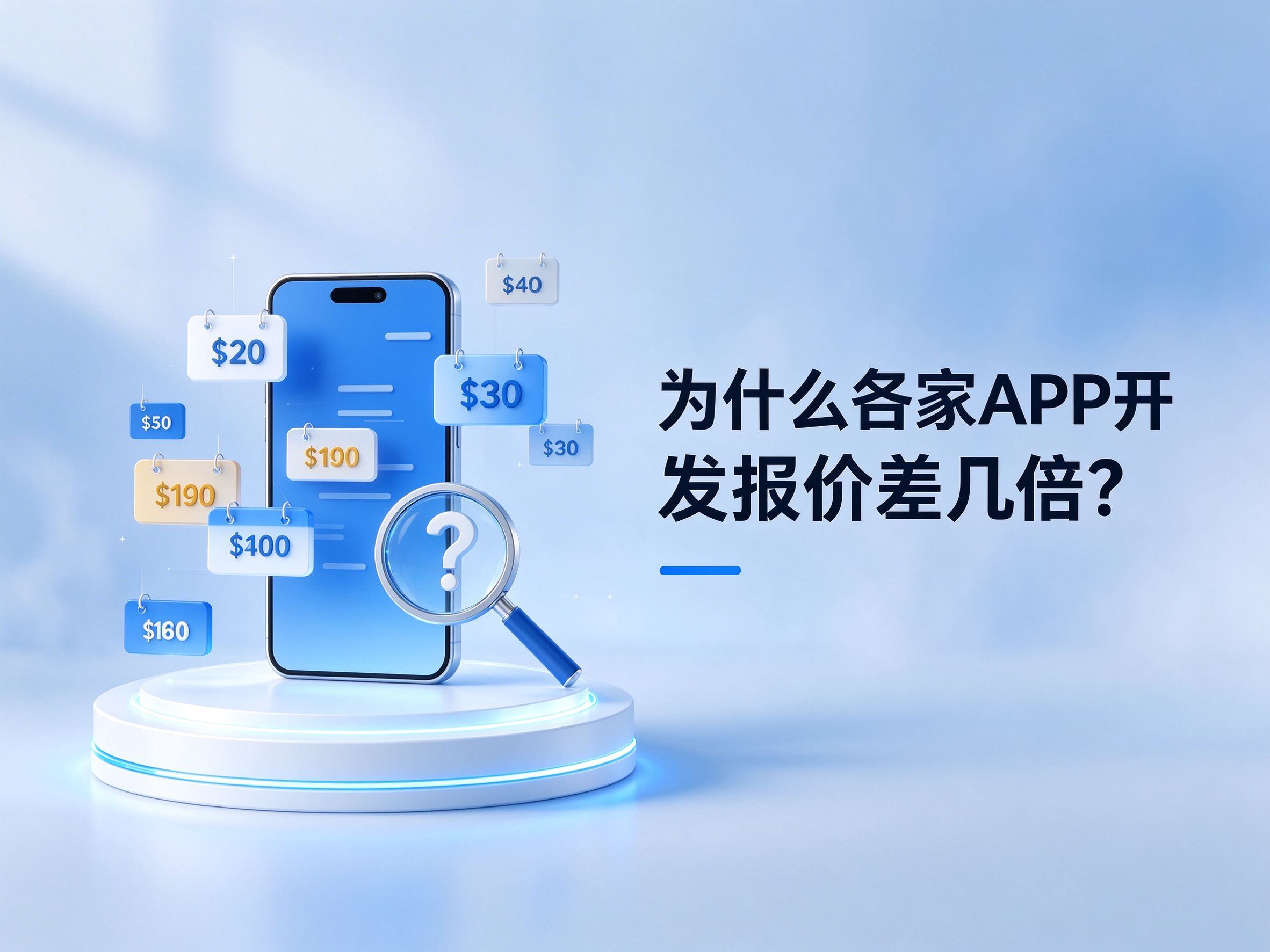 为什么各家 APP 开发报价差几倍?宁波 APP 定制功能范围与费用比较